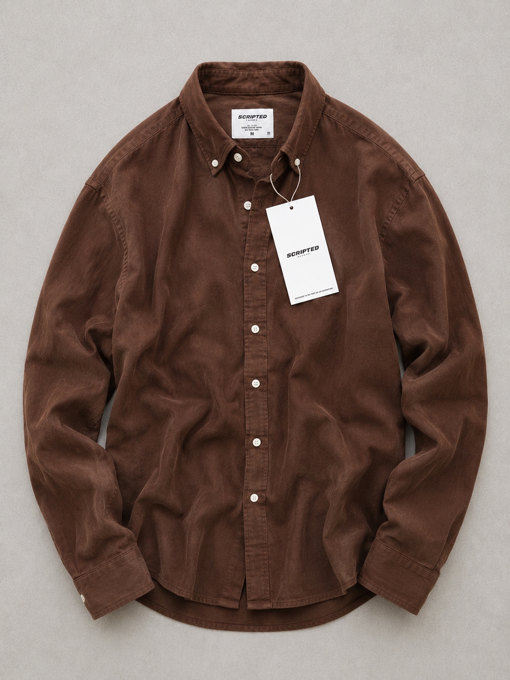 Scripted Premium Solid Oxford Shirt for Men