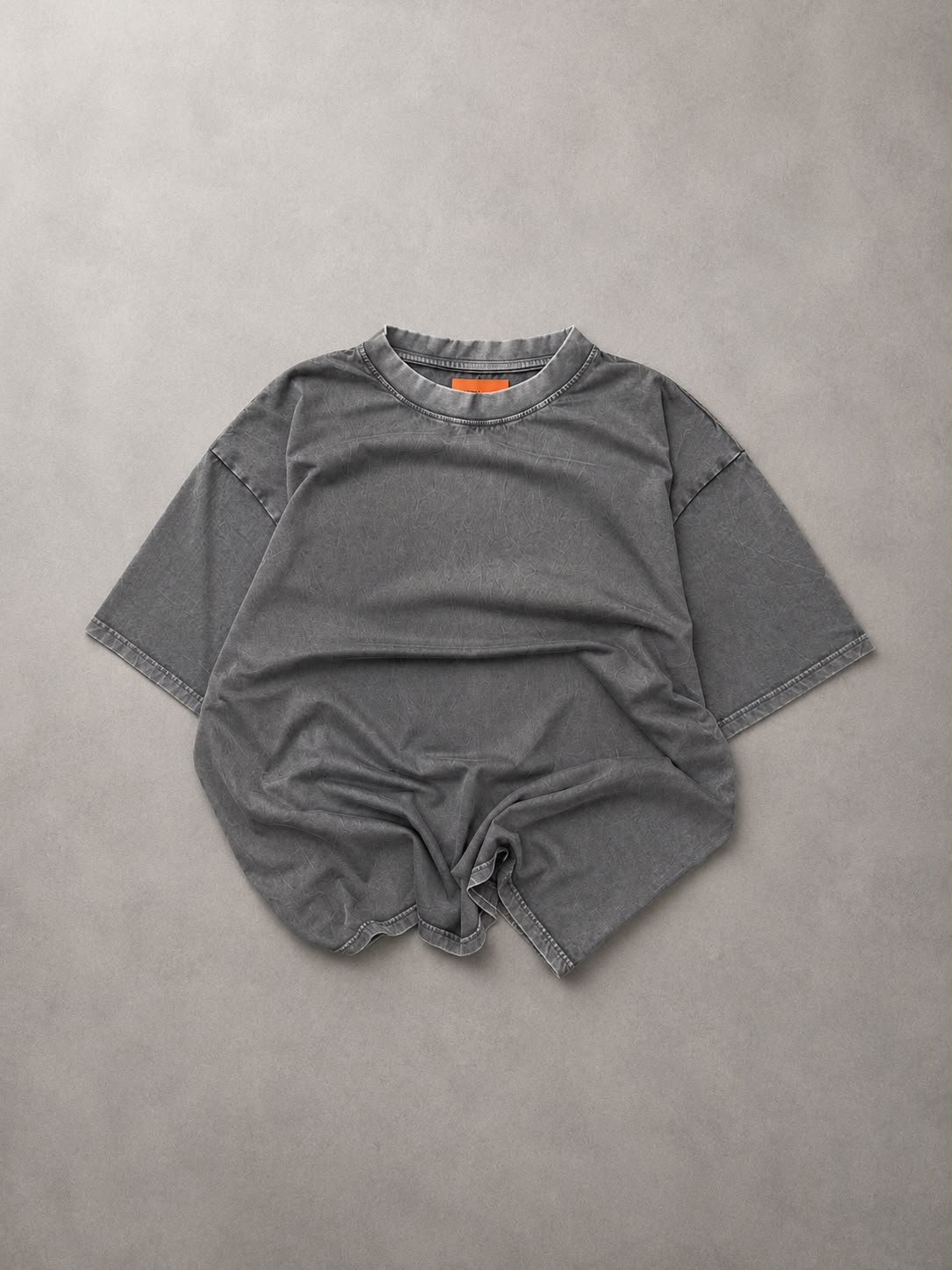 Men's Charcoal Washed Oversized T-Shirt