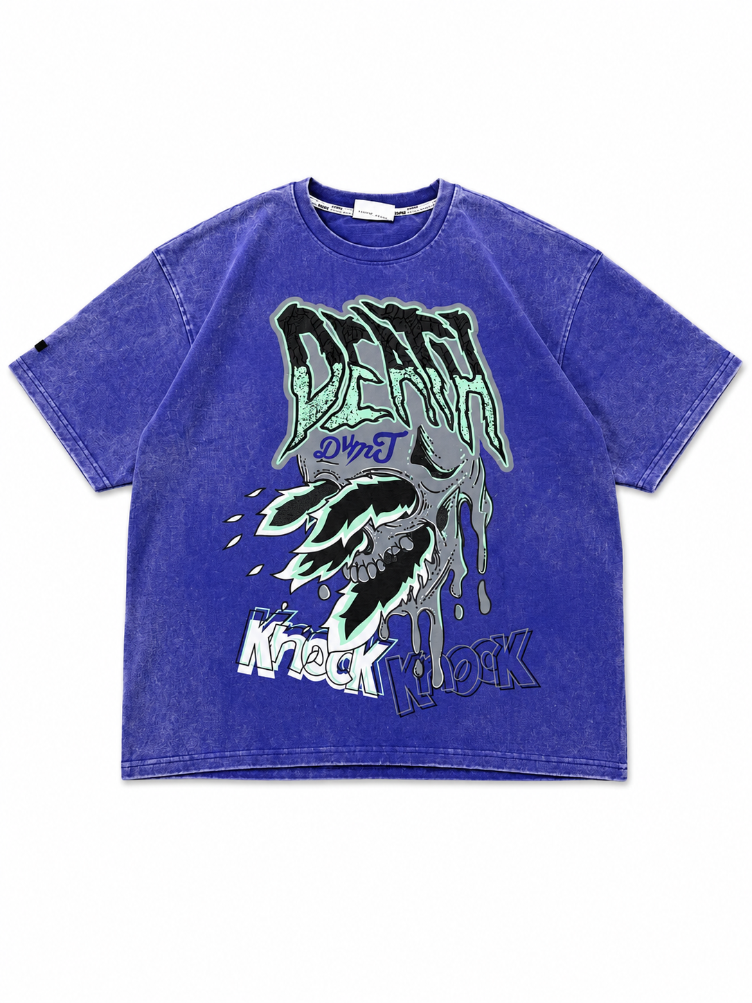 Oversized washed Purple Graphic T-Shirt Main image