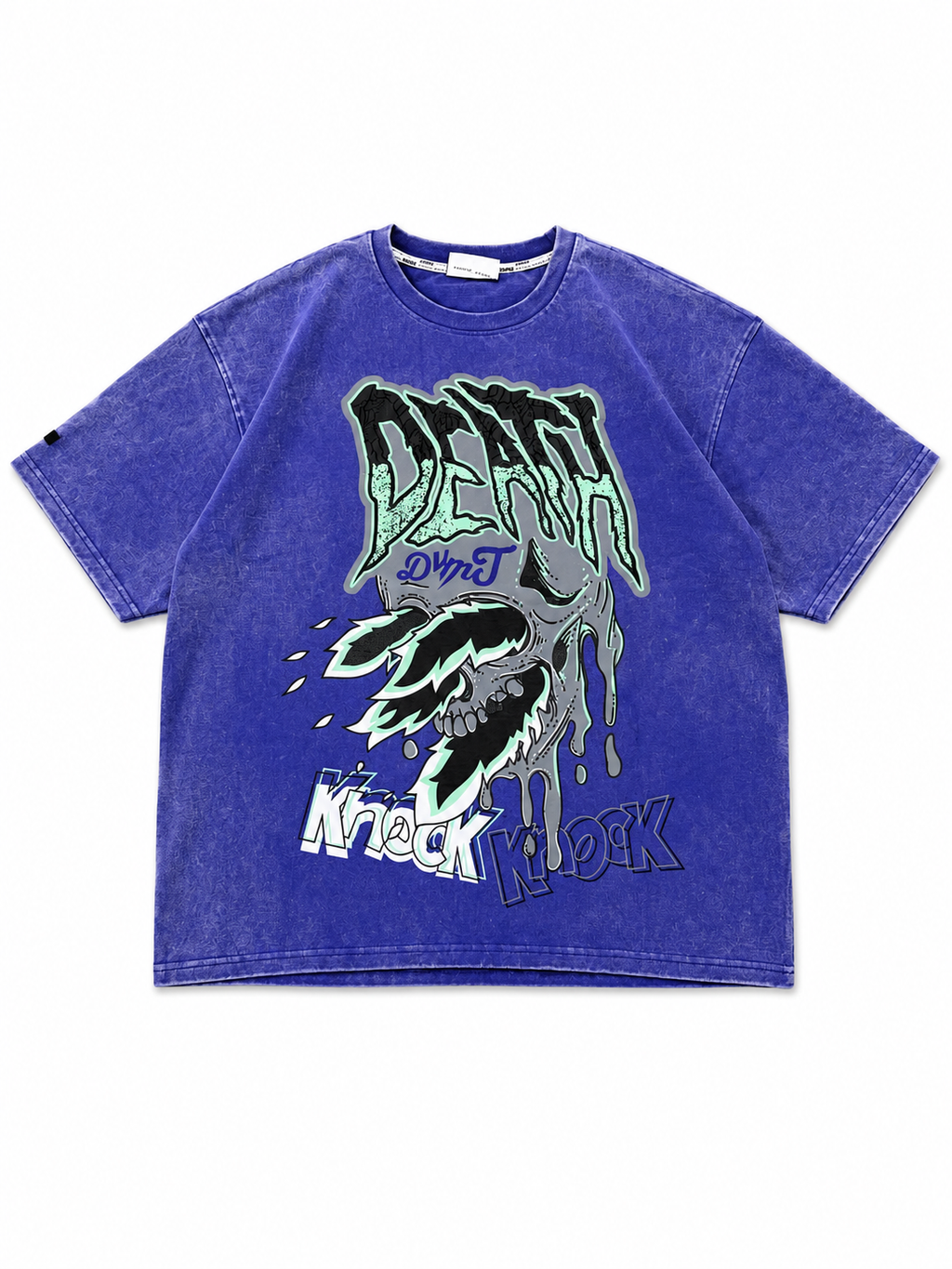 Oversized washed Purple Graphic T-Shirt