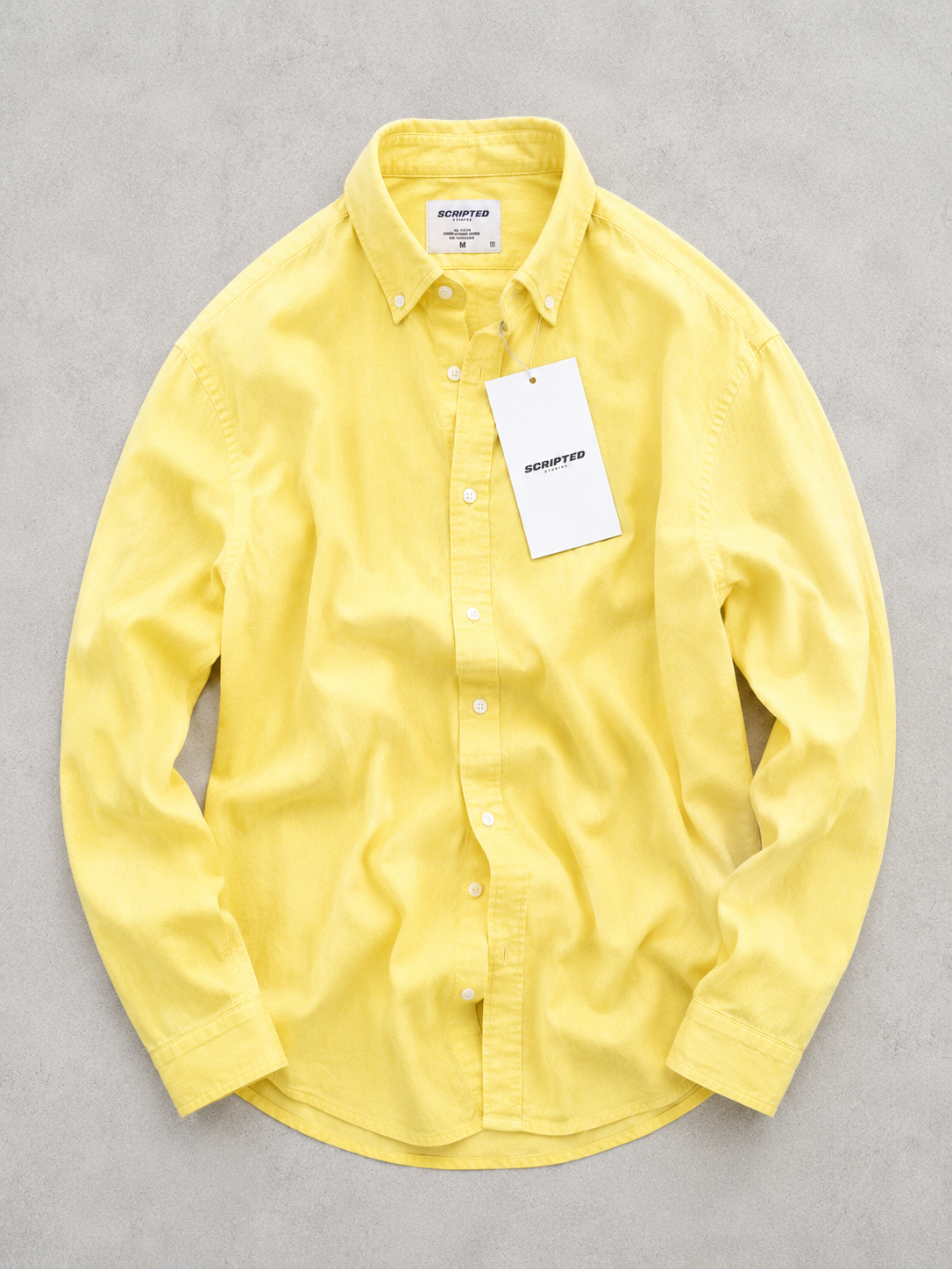 Scripted Premium Solid Oxford Shirt for Men