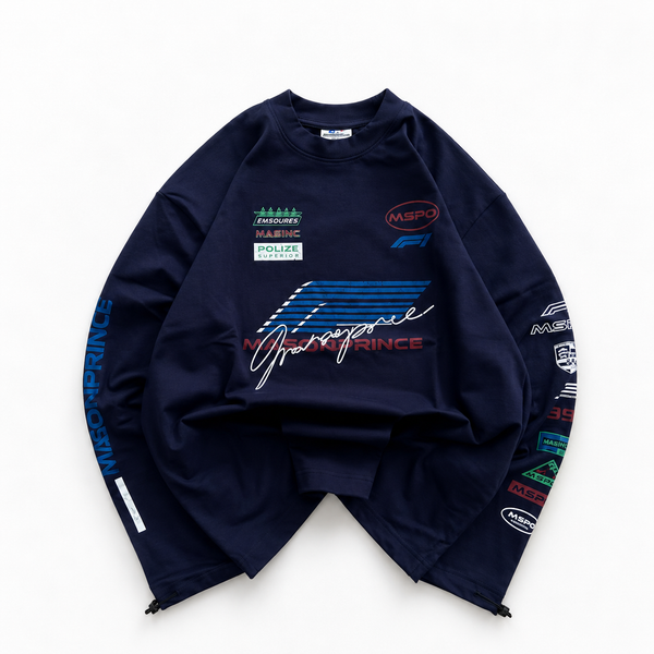 Mason Prince Racing Graphic Oversized Sweatshirt