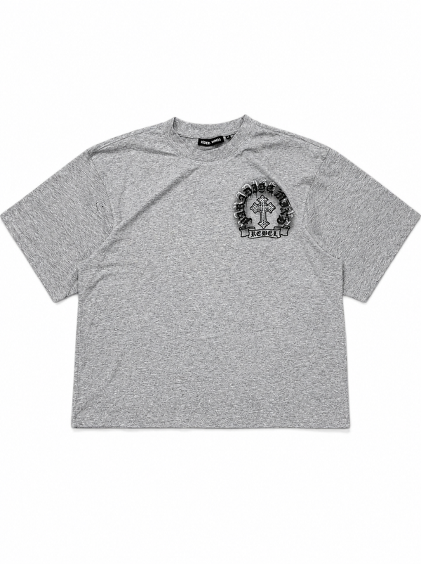 Rebel Cross Oversized Graphic T-Shirt