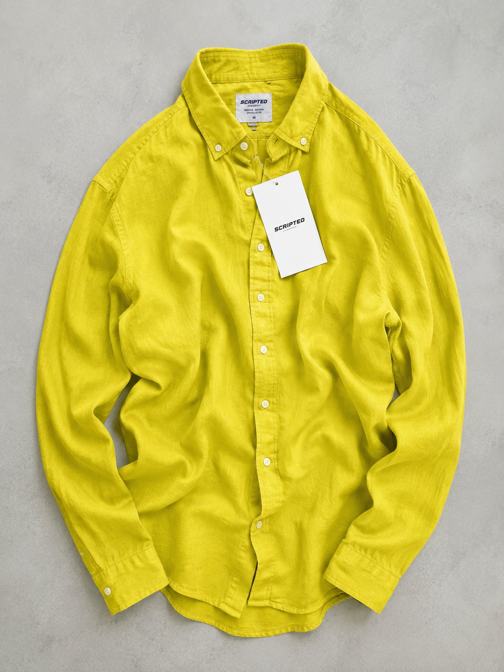 Scripted Premium Solid Oxford Shirt for Men