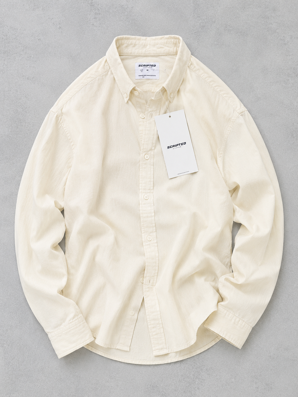 Scripted Premium Solid Oxford Shirt for Men
