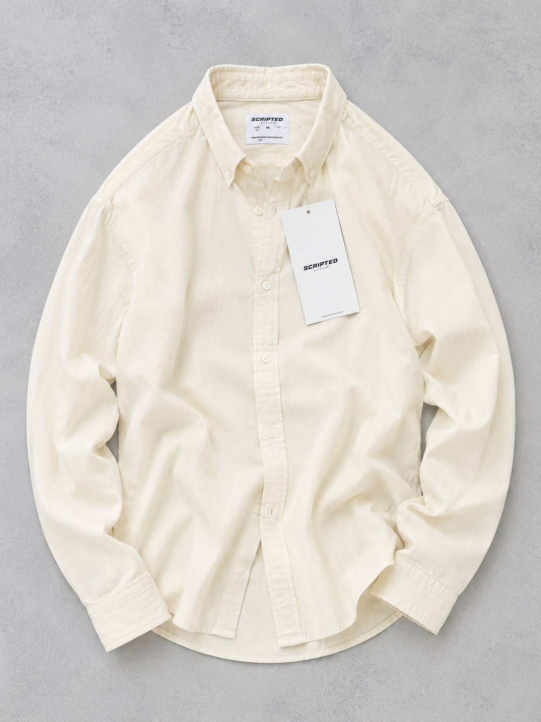 Scripted Premium Solid Oxford Shirt for Men