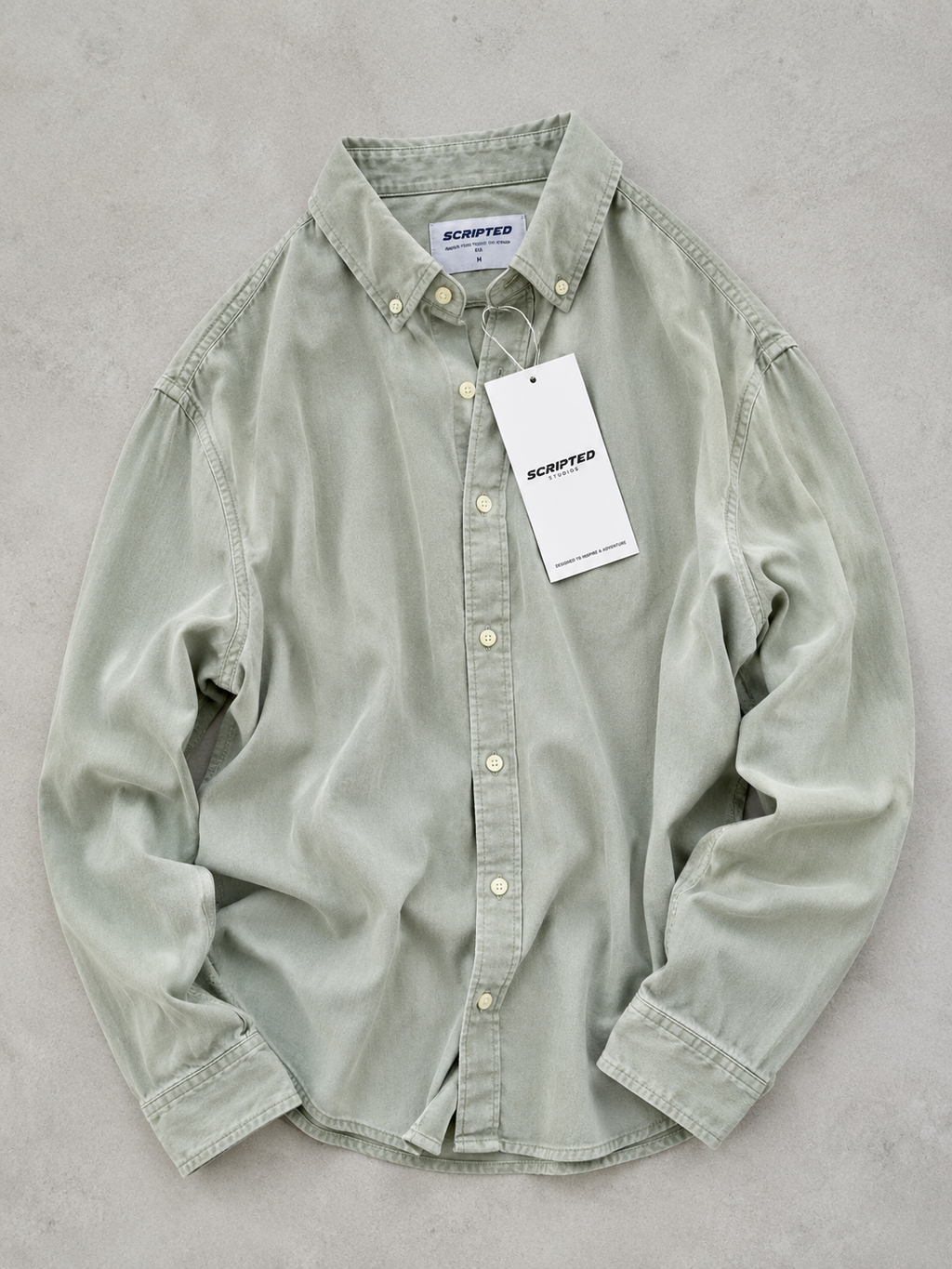 Scripted Premium Solid Oxford Shirt for Men
