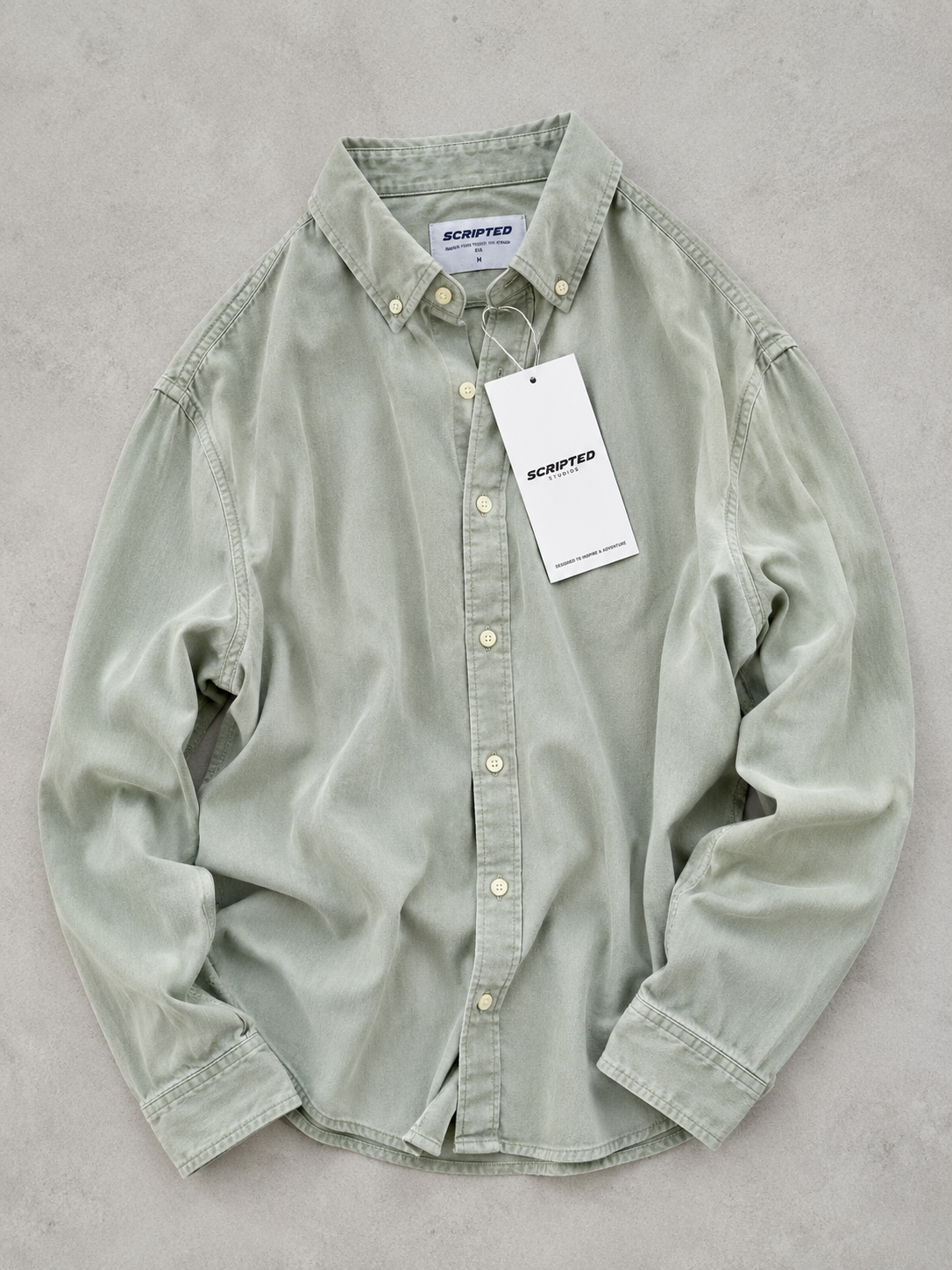 Scripted Premium Solid Oxford Shirt for Men