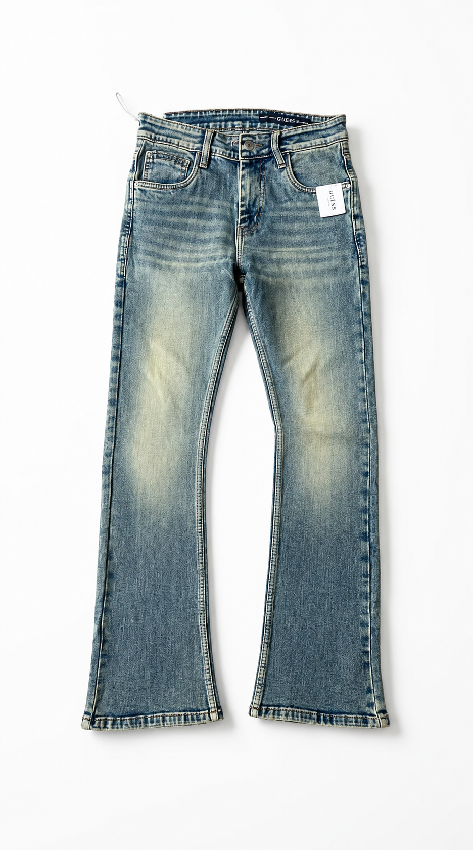 GUESS Light Wash Bootcut Jeans for Men