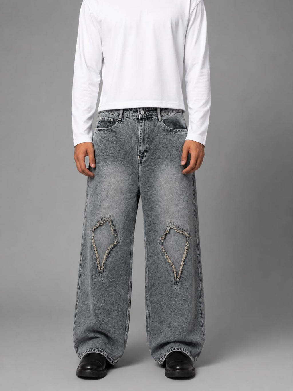 Wide Leg Vintage Streetwear Denim