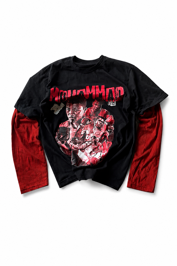 printed dual sleeve T-Shirt