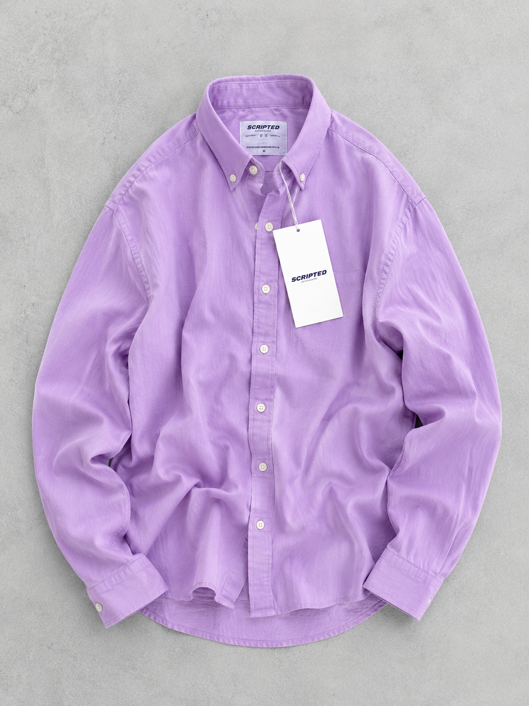 Scripted Premium Solid Oxford Shirt for Men