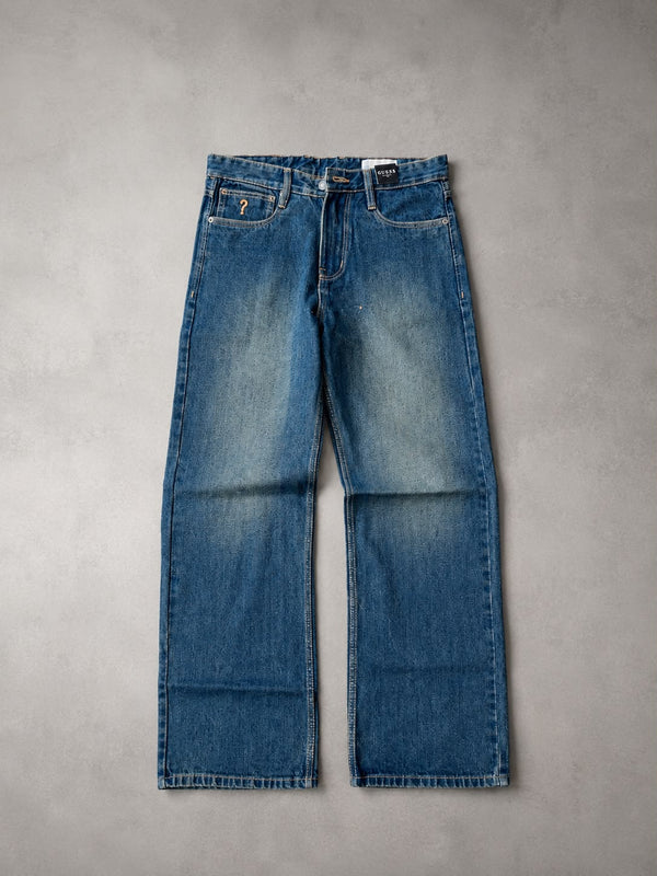 Men's Vintage Blue Wide Leg Baggy Jeans