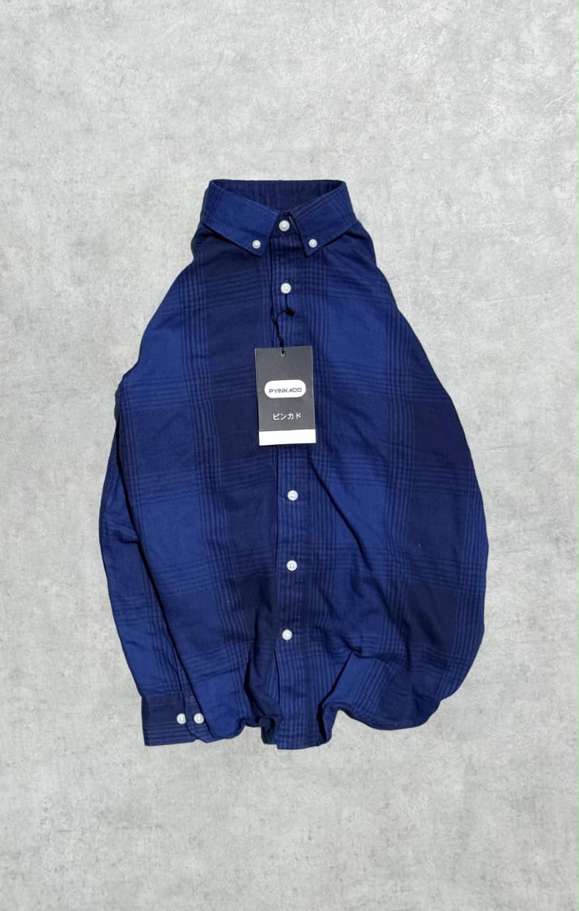 Soft Cotton Button-Down Check Shirt
