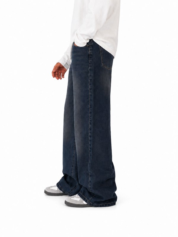 Premium Wide Leg Denim Pants
