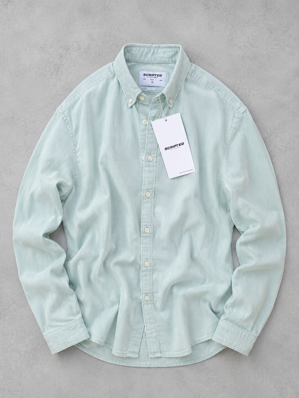 Scripted Premium Solid Oxford Shirt for Men