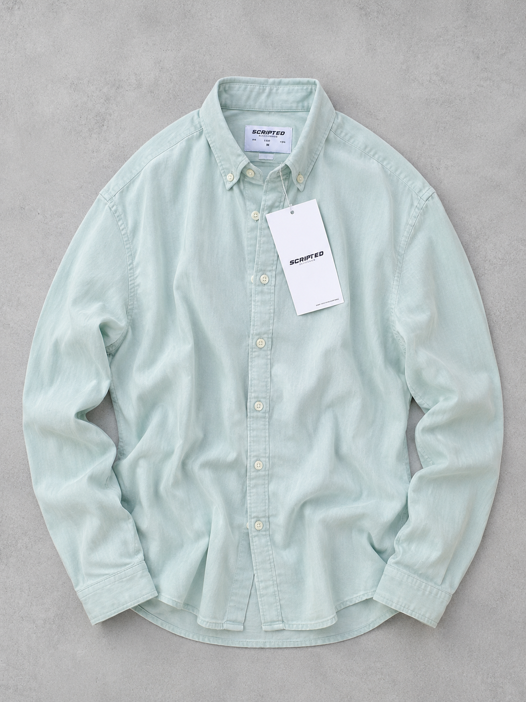 Scripted Premium Solid Oxford Shirt for Men