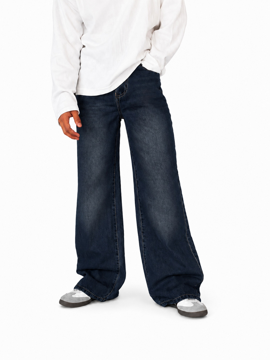 Premium Wide Leg Denim Pants