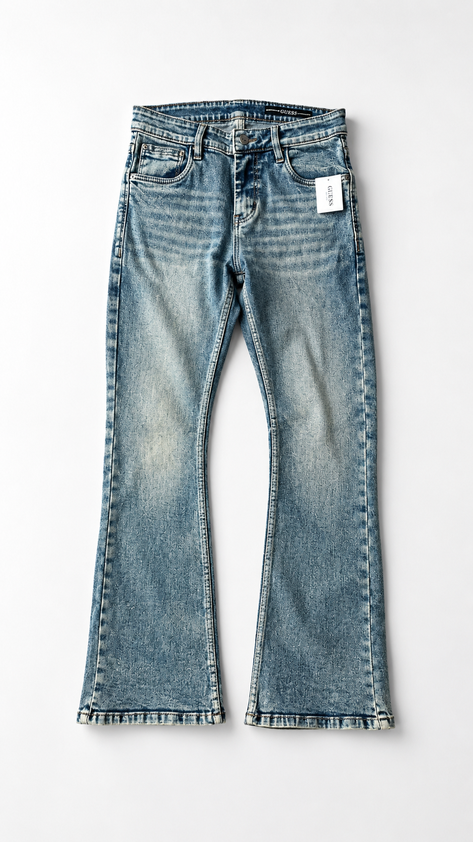 GUESS Light Wash Bootcut Jeans for Men