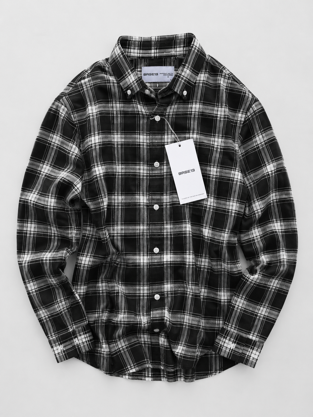 BASE13 Premium Plaid Flannel Shirt for Men