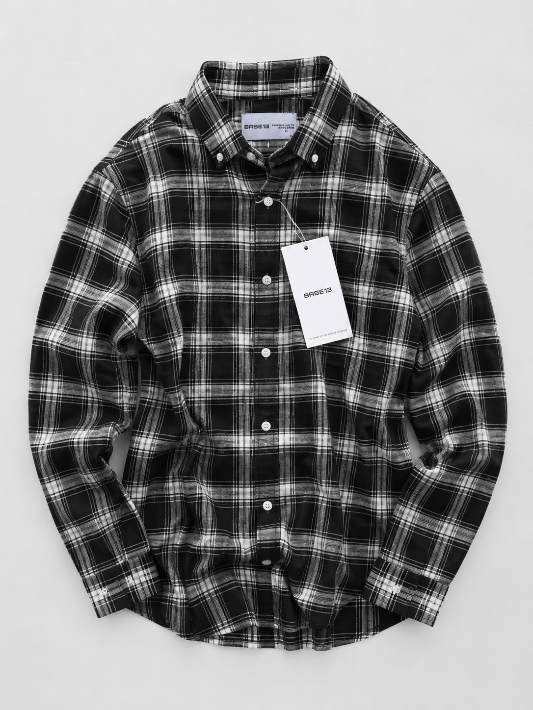 BASE13 Premium Plaid Flannel Shirt for Men
