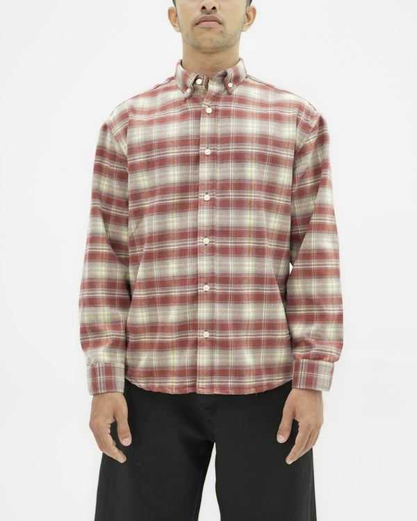 Men's checked cotton casual shirt with full sleeves