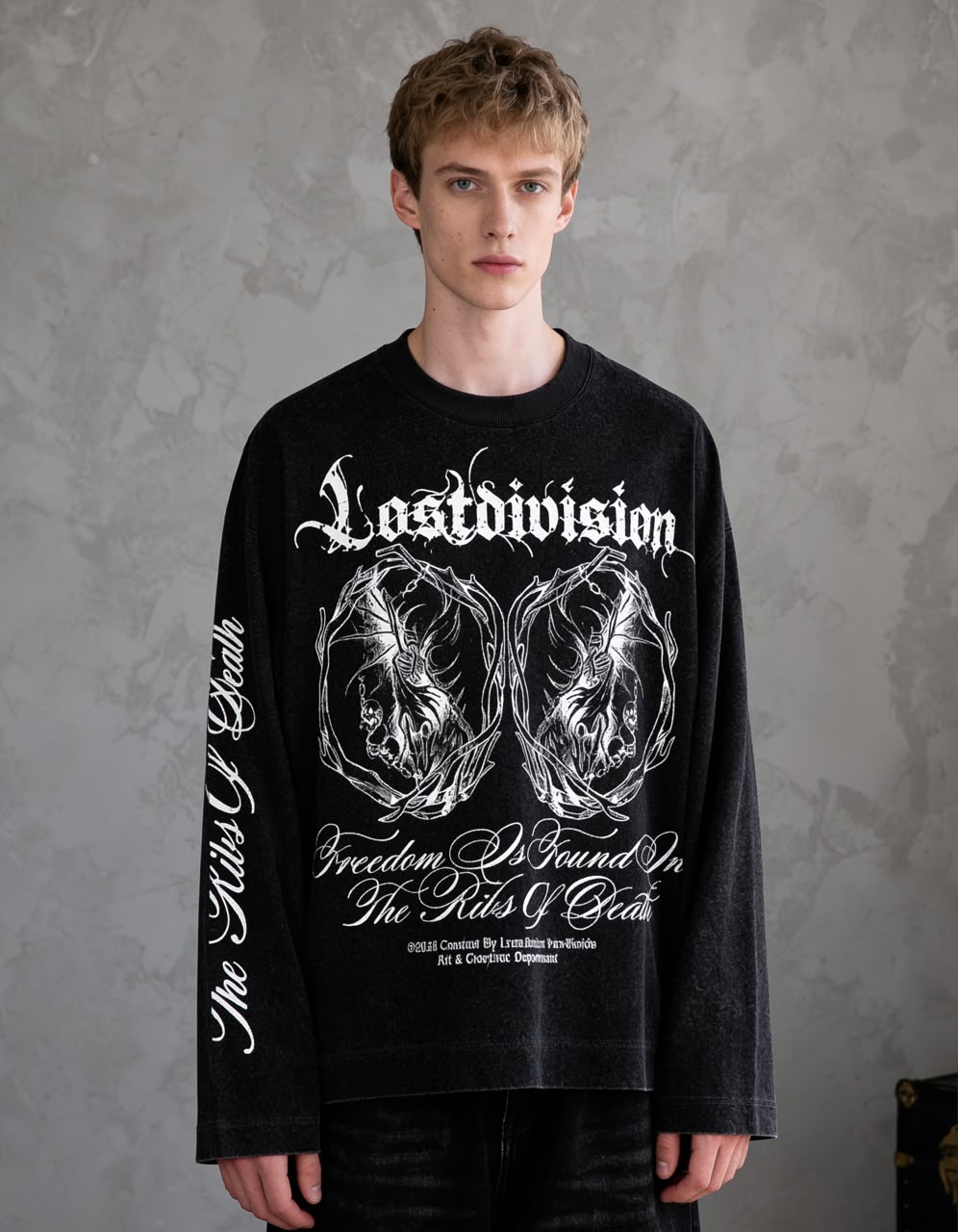 Oversized Graphic Long Sleeve Tee