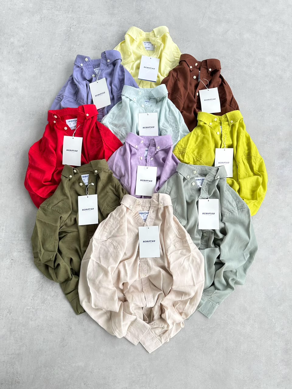 Scripted Premium Solid Oxford Shirt for Men Main image