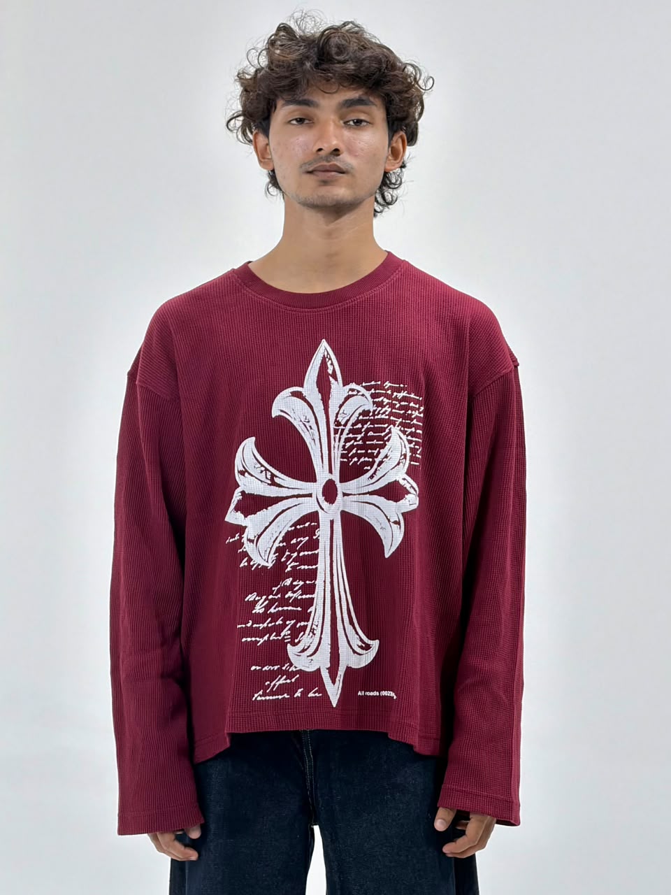 Oversized waffle Full Sleeve T-EES