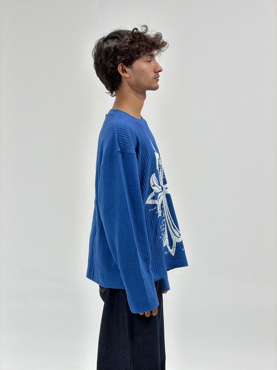 Oversized waffle Full Sleeve T-EES