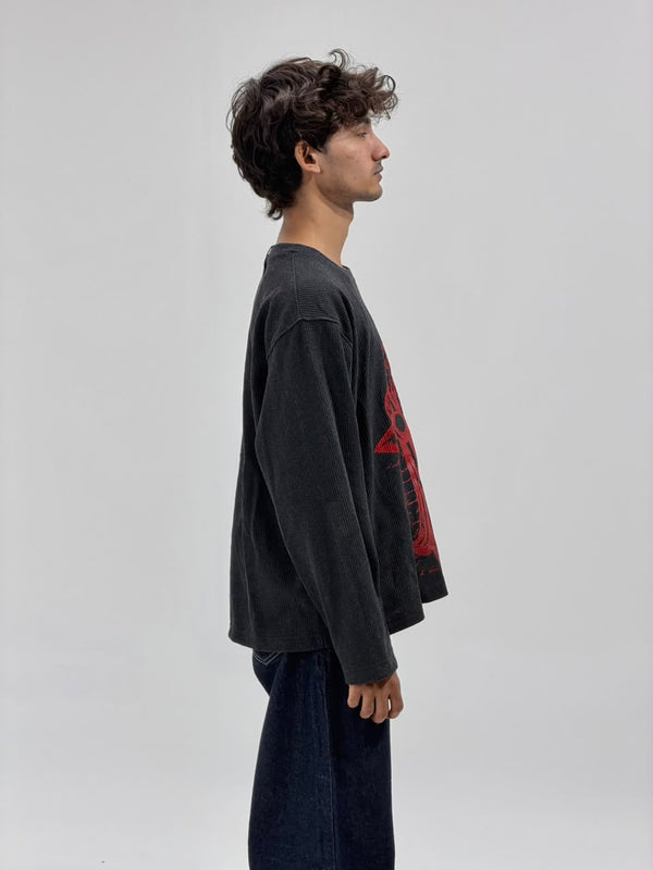 Oversized waffle Full Sleeve T-EES