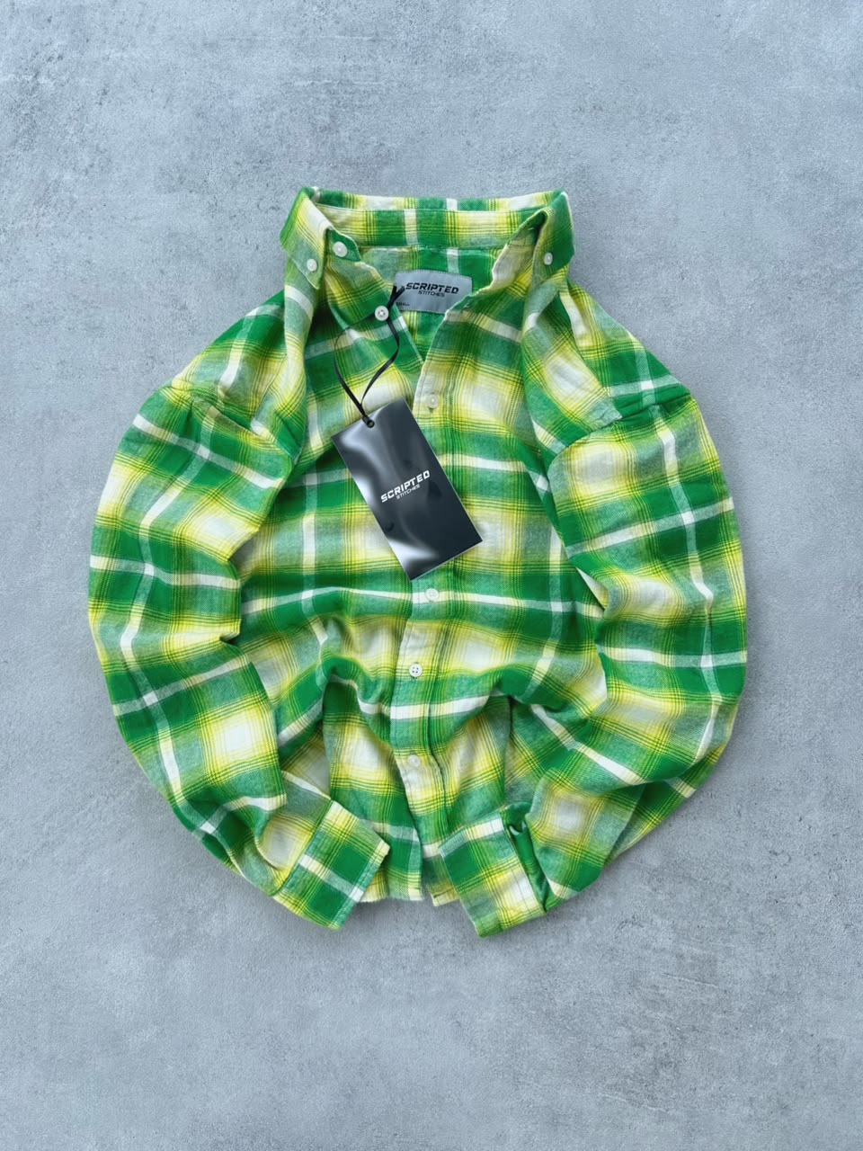 Scripted Stitches Premium Plaid Flannel Shirt for Men
