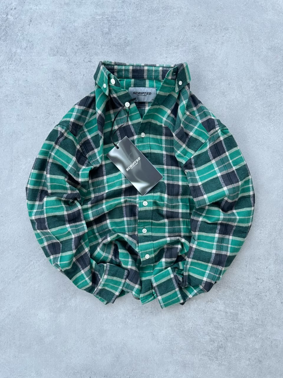 Scripted Stitches Premium Plaid Flannel Shirt for Men
