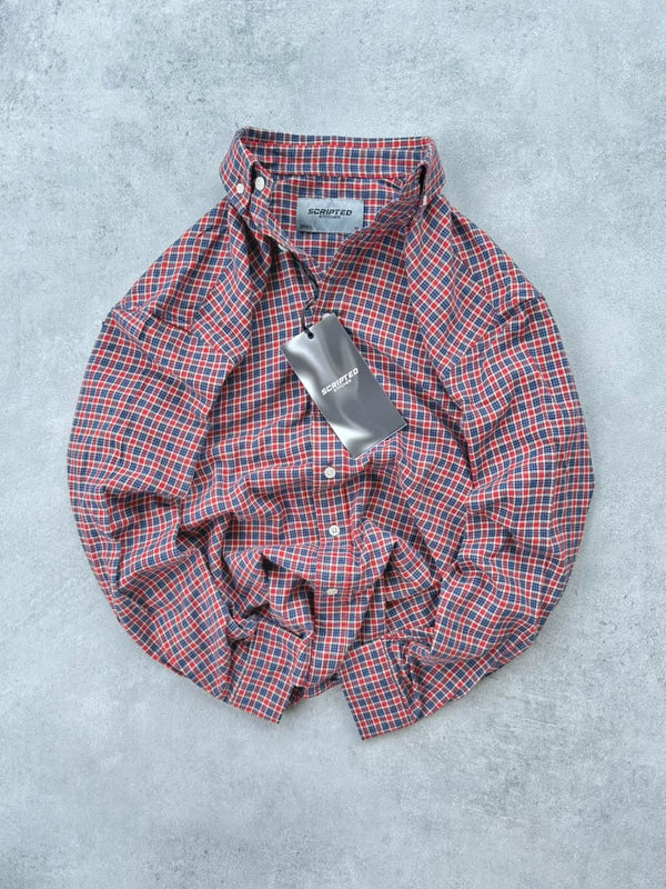 Scripted Stitches Premium Plaid Flannel Shirt for Men