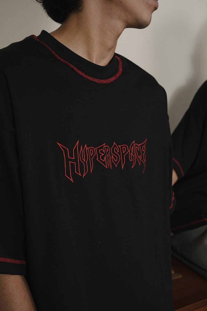 Hyperspace Embroidered Oversized T-Shirt Secondary image