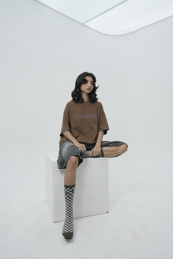 Hyperspace Embroidered Oversized T-Shirt