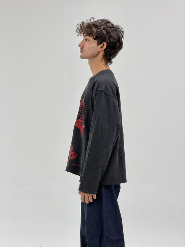 Oversized waffle Full Sleeve T-EES