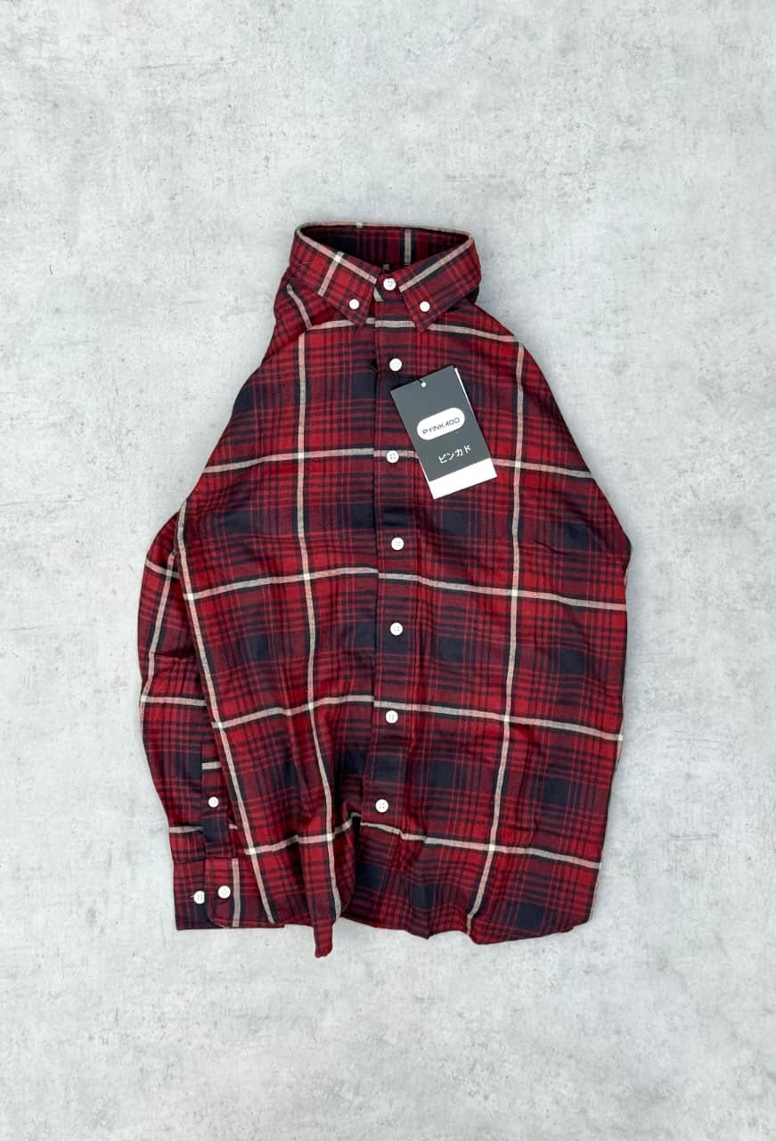 Soft Cotton Button-Down Check Shirt Secondary image