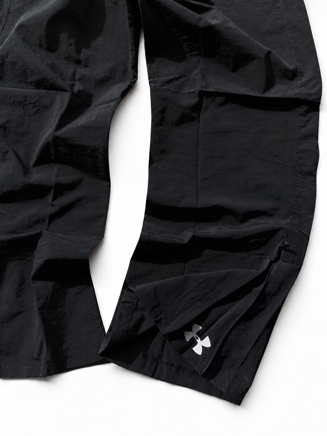 Men's Black Wide-Leg Track Pants