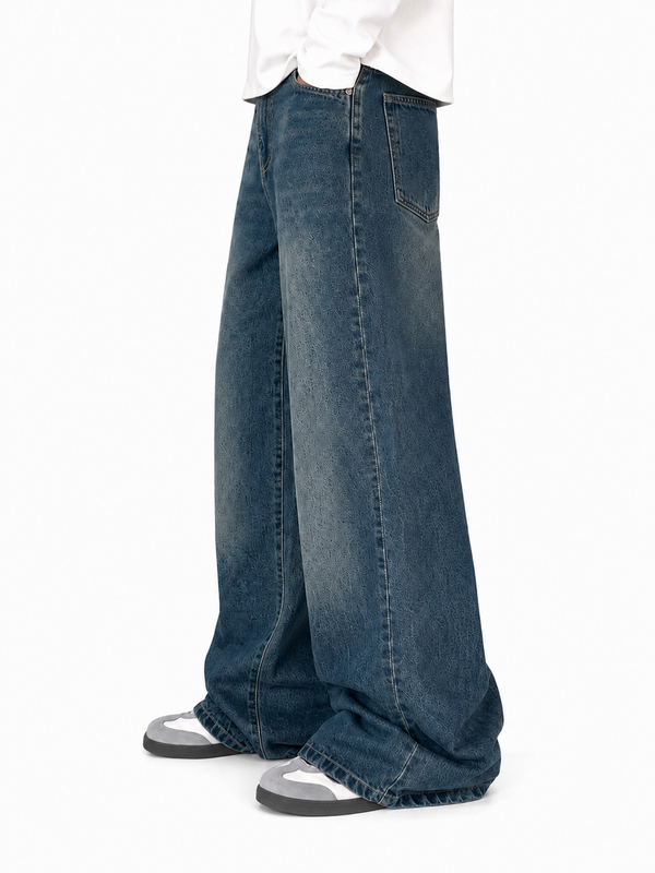 Premium Wide Leg Denim Pants