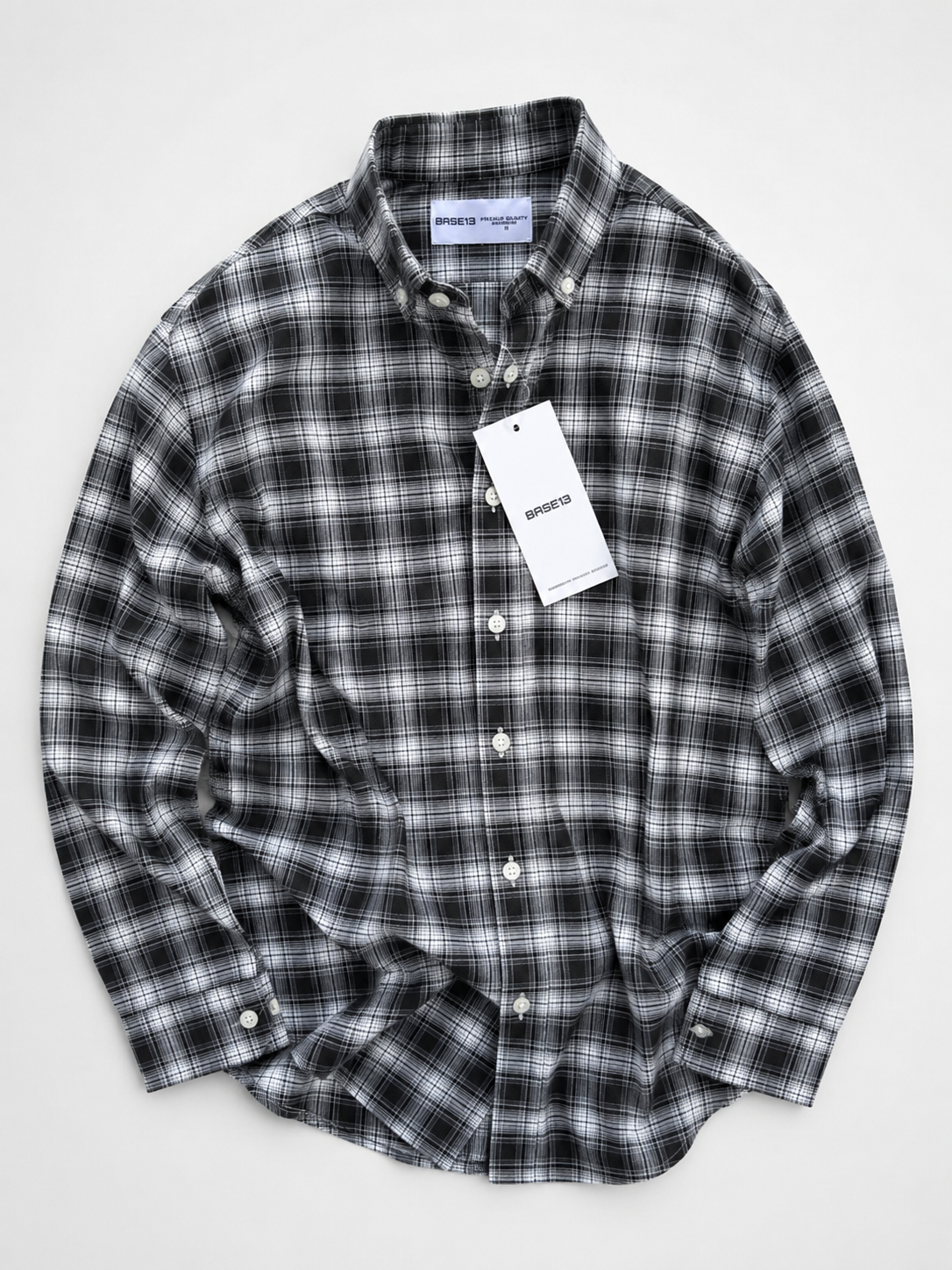 BASE13 Premium Plaid Flannel Shirt for Men