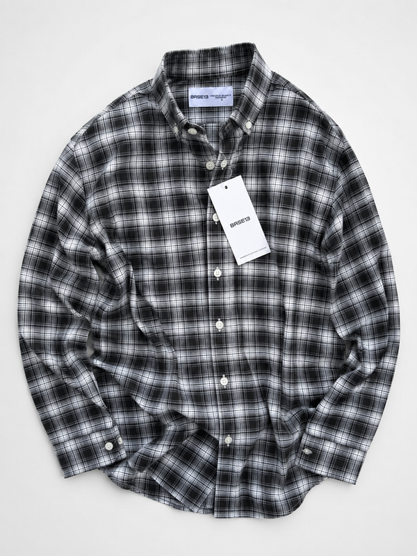 BASE13 Premium Plaid Flannel Shirt for Men
