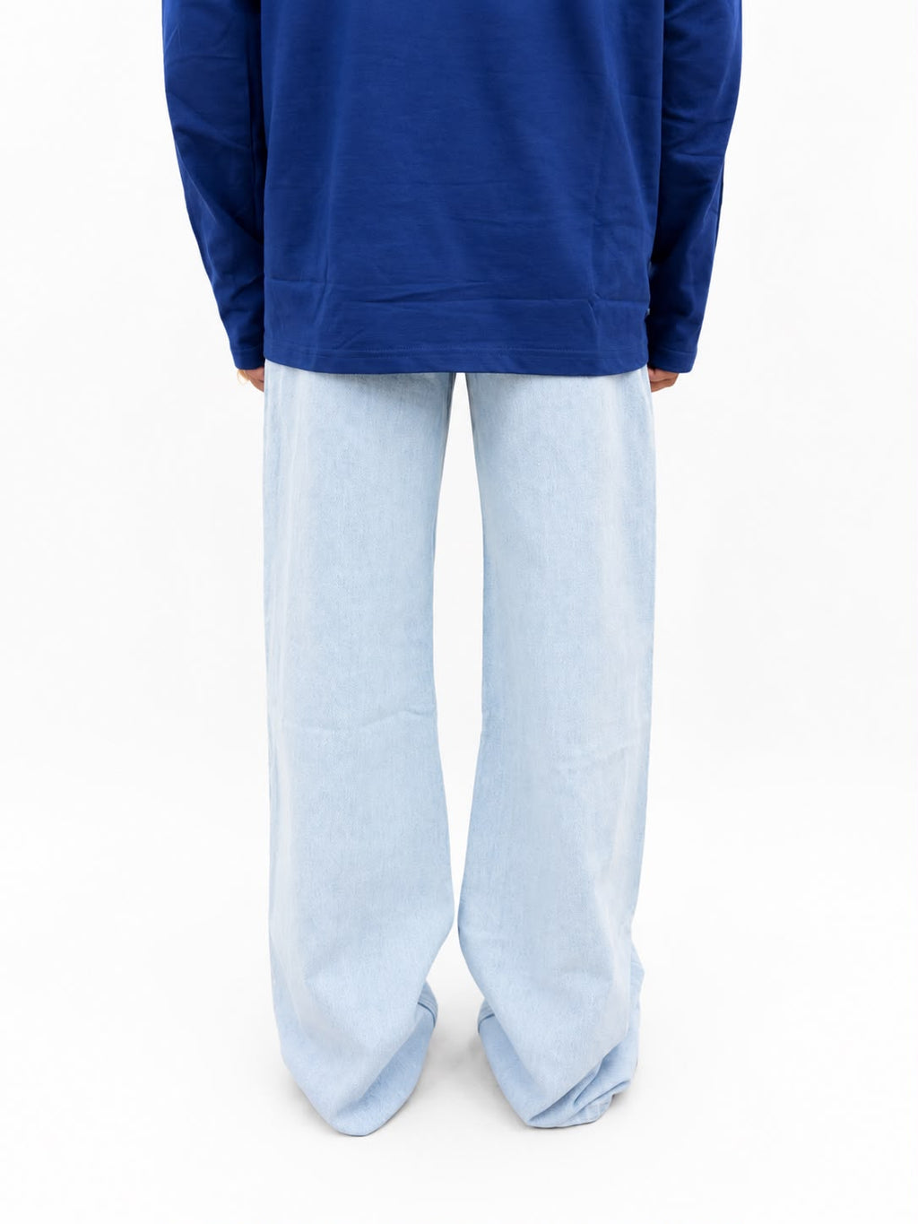 Men's  baggy wide-leg denim jeans