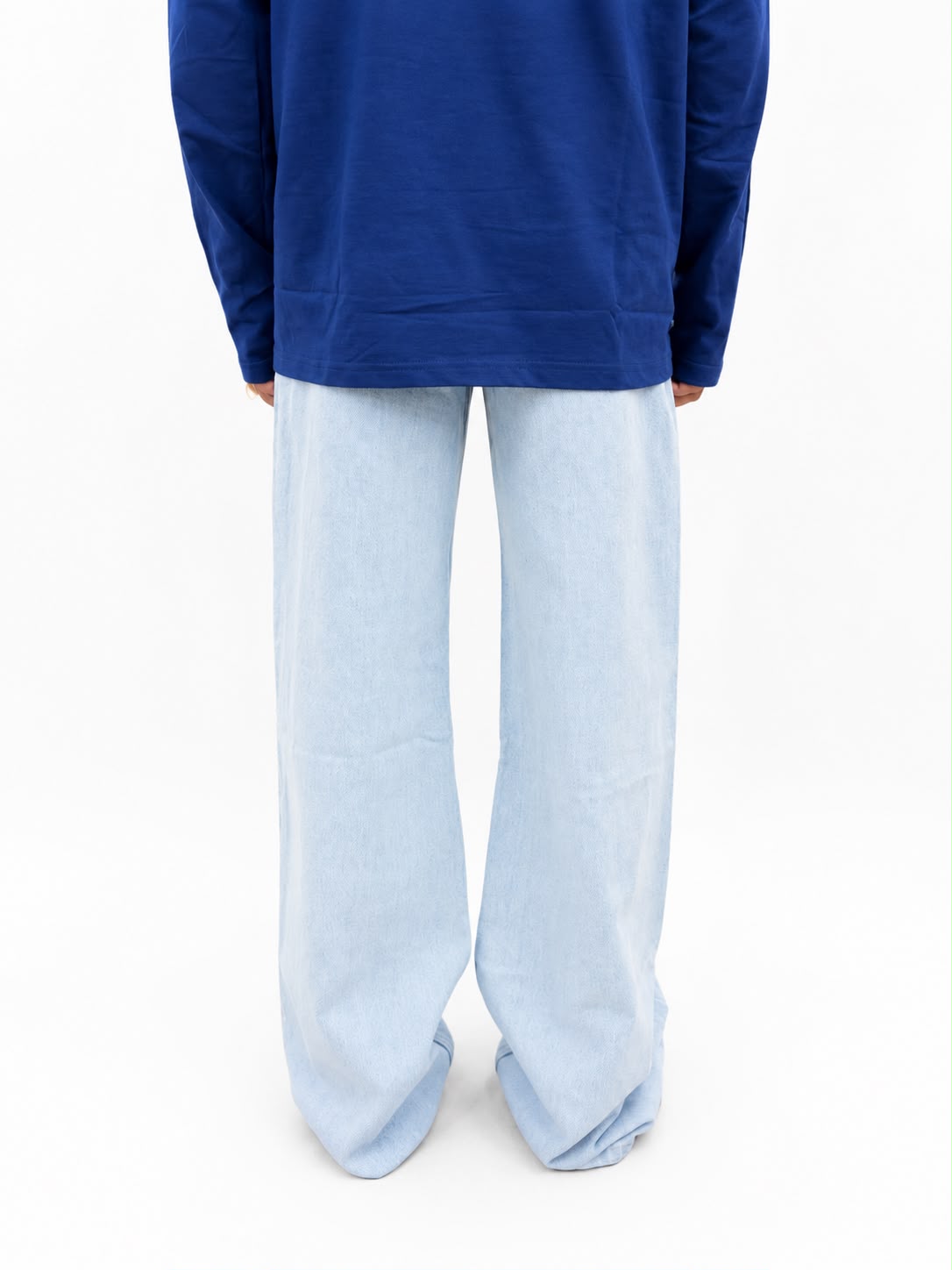 Men's  baggy wide-leg denim jeans