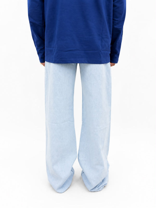 Men's  baggy wide-leg denim jeans