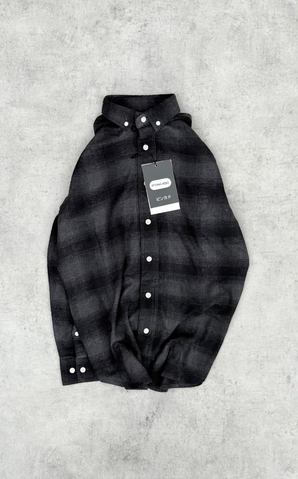 Soft Cotton Button-Down Check Shirt