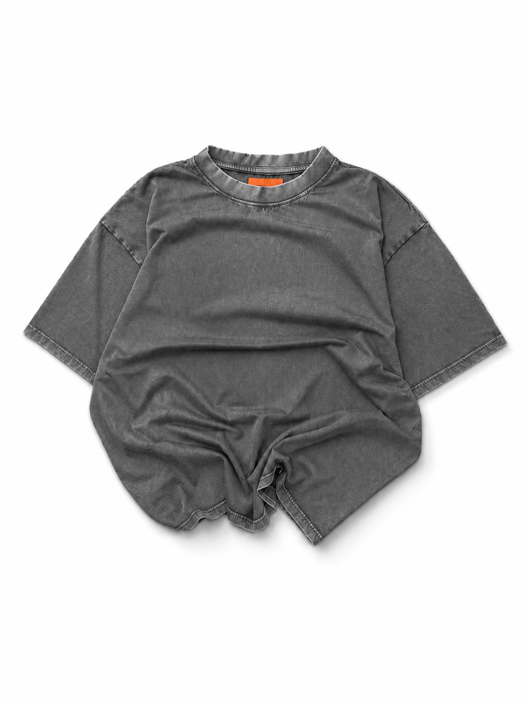 Men's Charcoal Washed Oversized T-Shirt