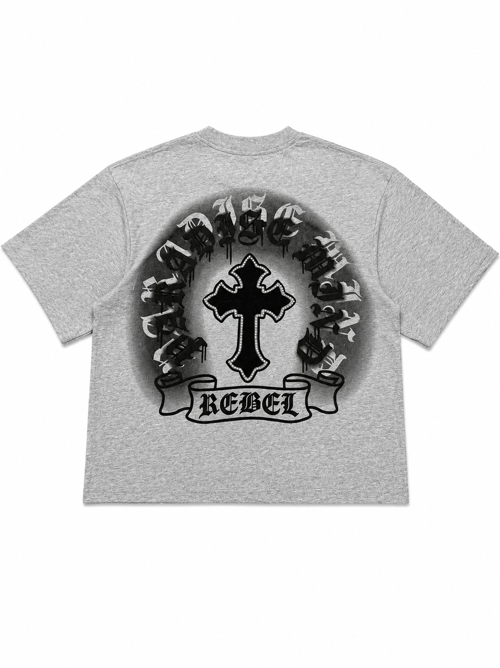Rebel Cross Oversized Graphic T-Shirt