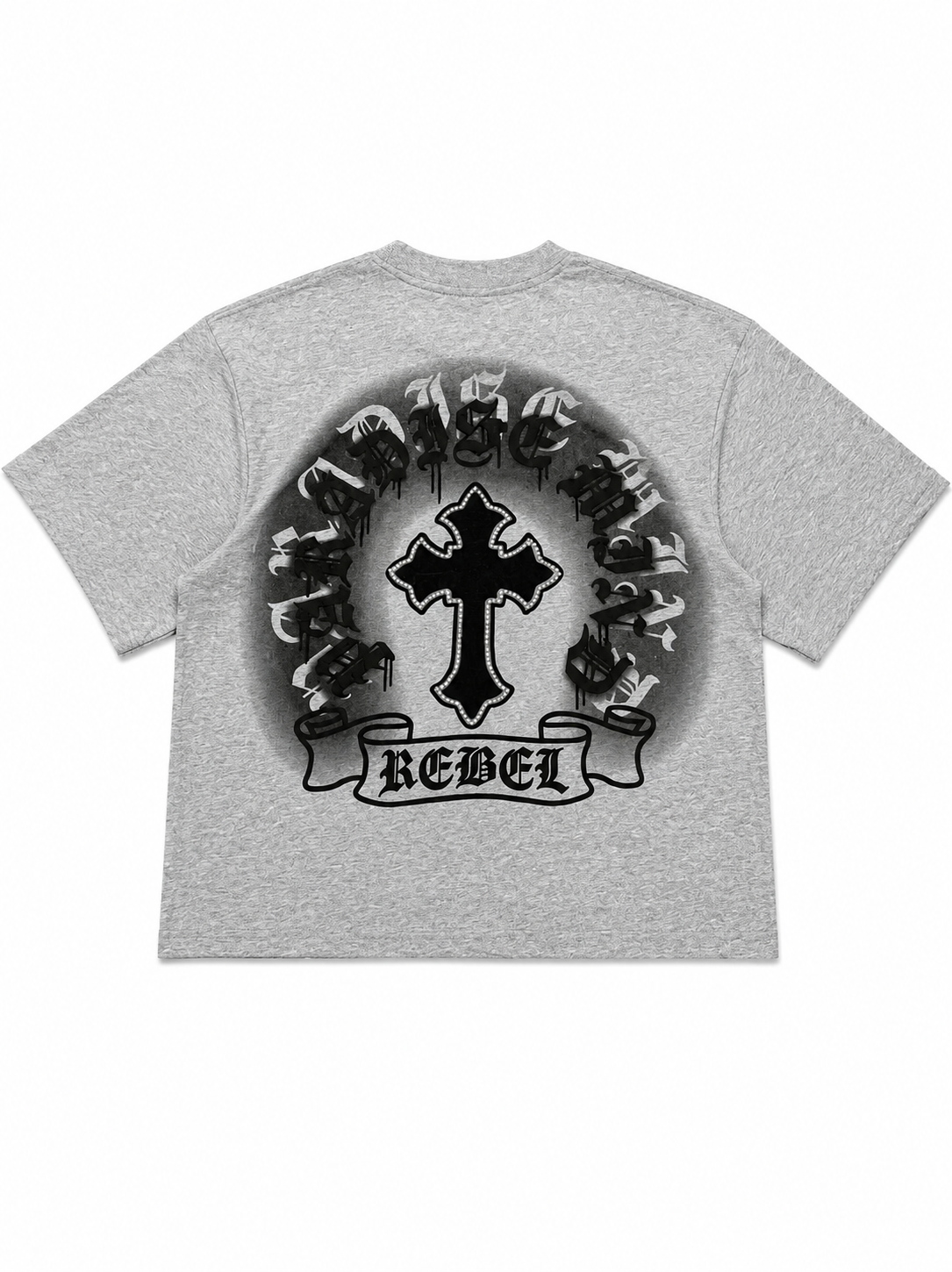 Rebel Cross Oversized Graphic T-Shirt