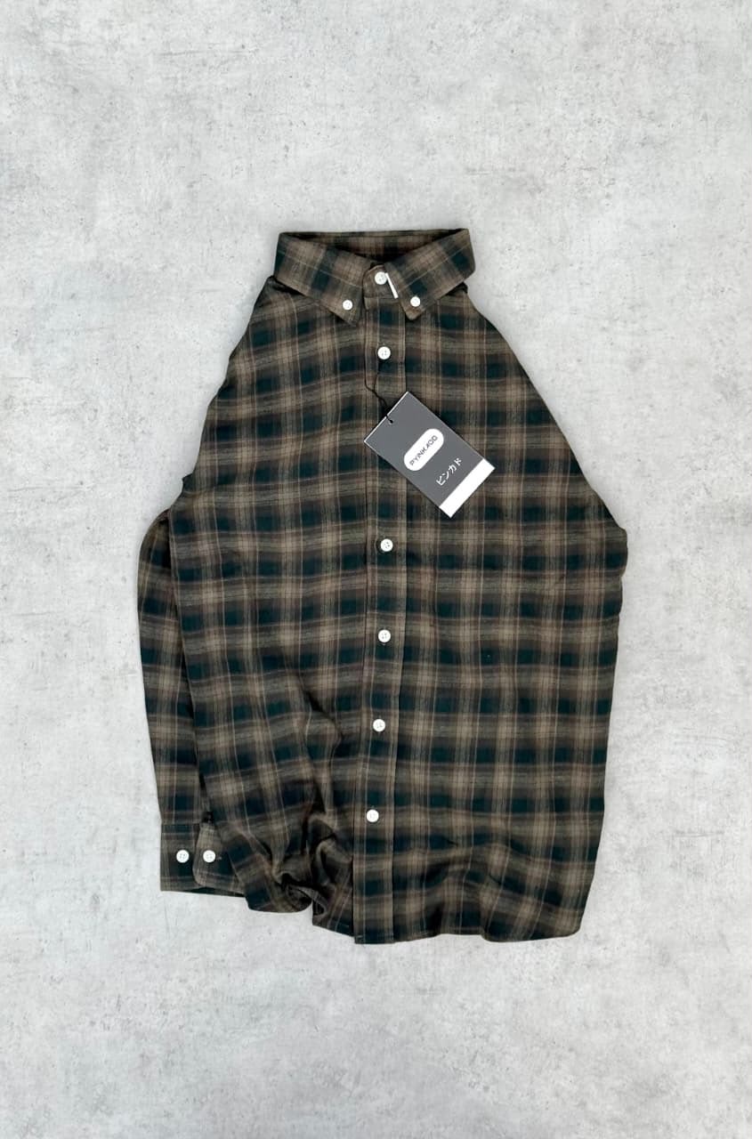 Soft Cotton Button-Down Check Shirt